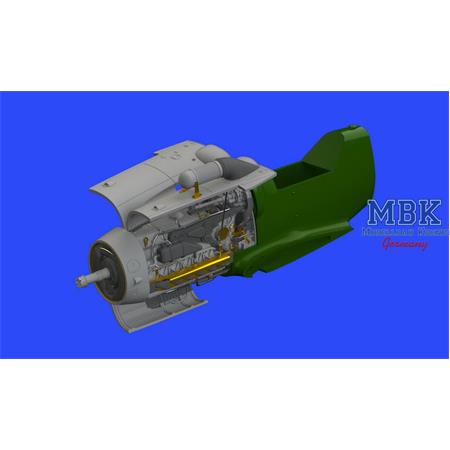 Bf 109G-6/ U4 engine 1/48