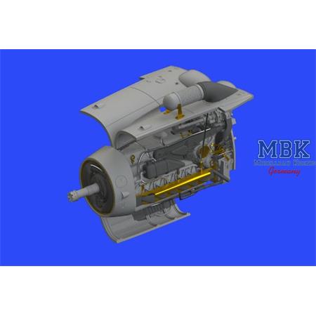 Bf 109G-6/ U4 engine 1/48