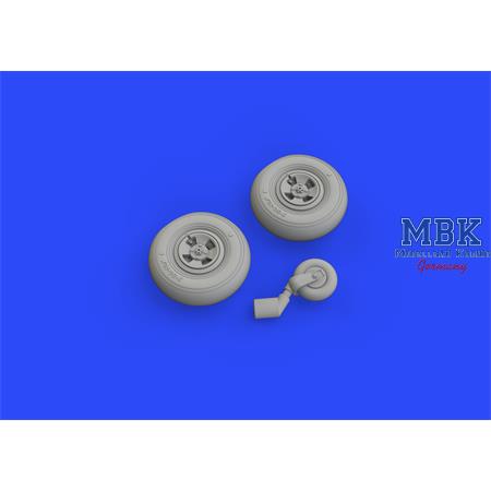 Supermarine Spitfire Mk.XIV wheels - 4spoke 1/48