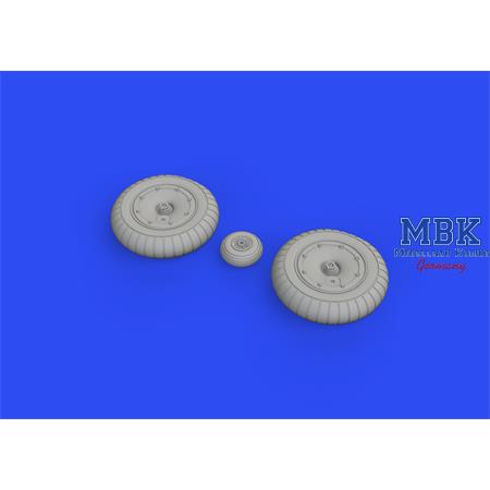 Messerschmitt Me-163B wheels 1/48