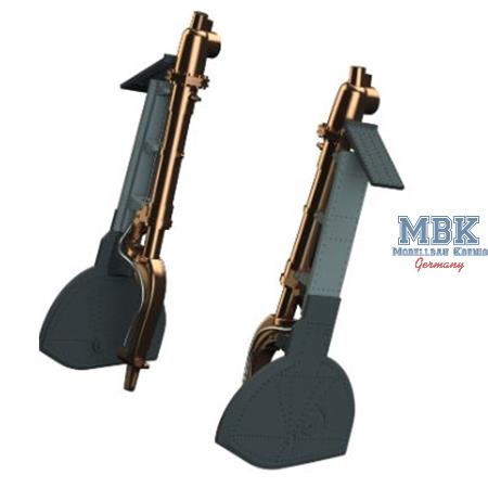 Mitsubishi A6M undercarriage legs BRONZE  1/48