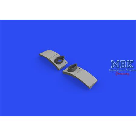 Mitsubishi A6M2 Zero exhausts 3D PRINTED 1/48