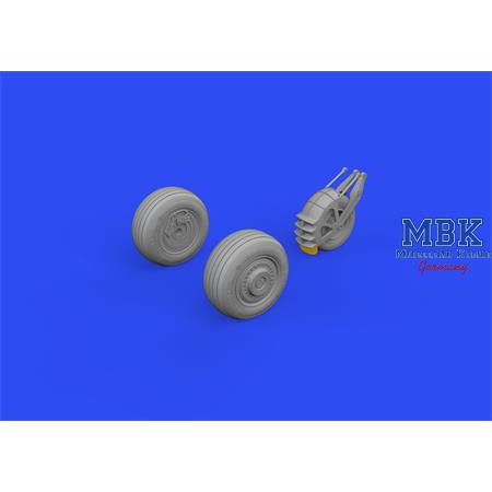 Suchoi Su-25 wheels 1/48