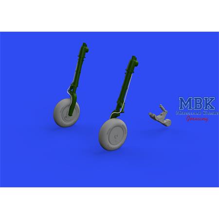 Mitsubishi A6M wheels w/ smooth tire 1/48