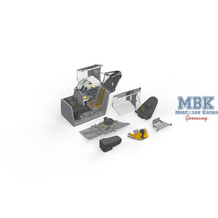 Messerschmitt Bf-109G-6 cockpit PRINT 1/48