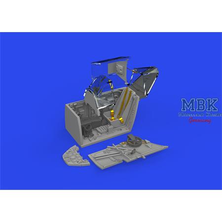 Messerschmitt Bf-109F cockpit w/ early seat PRINT