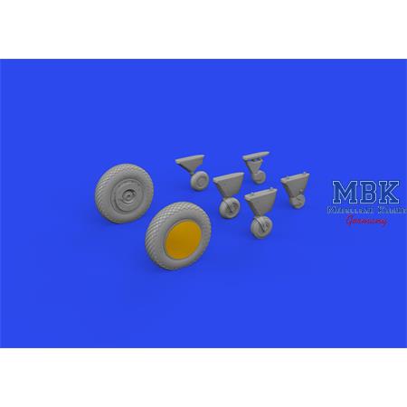 Grumman FM-2 Wildcat wheels 1/48