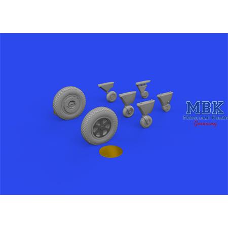 Grumman FM-2 Wildcat wheels 1/48