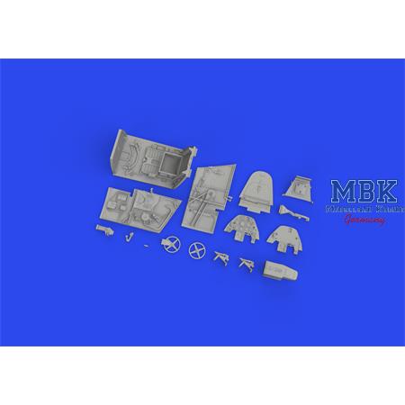 Messerschmitt Bf-109G-4 cockpit PRINT 1/48