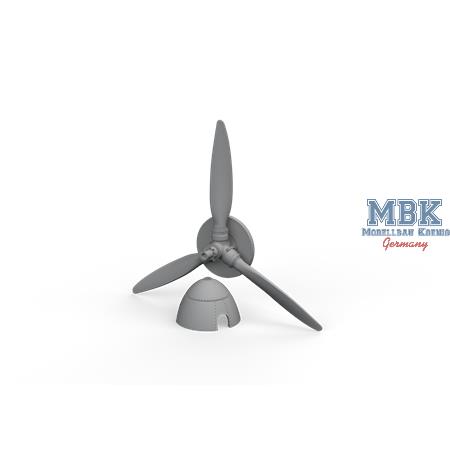 Messerschmitt Bf-109F propeller late PRINT 1/72