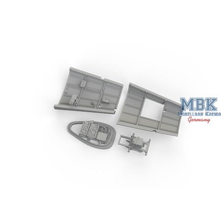 Messerschmitt Bf-109F radio compartment PRINT 1/72