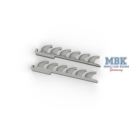 Messerschmitt Bf-109F/G exhaust stacks 3D PRINT