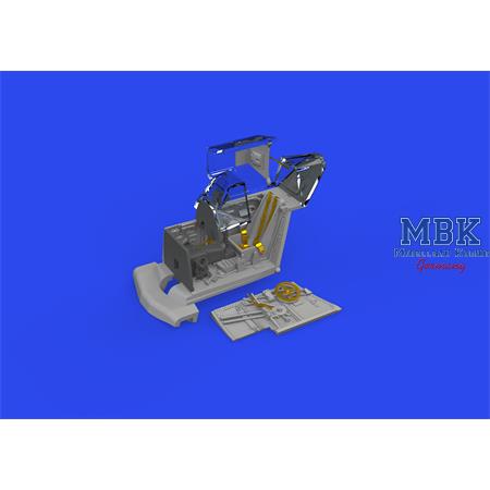 Messerschmitt Bf 109F cockpit w/ early seat PRINT