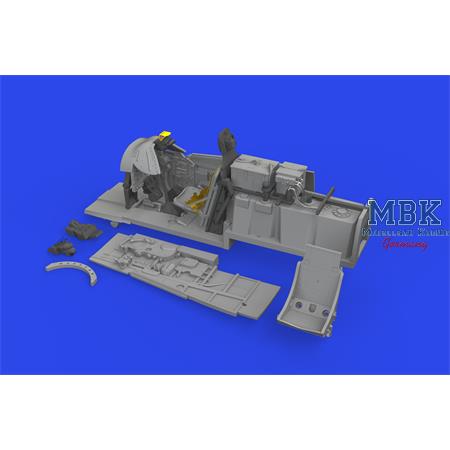 North-American P-51D-5 Mustang cockpit PRINT 1/72