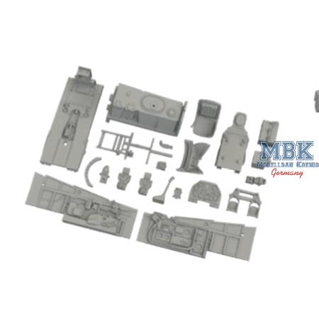 North-American P-51D-10 Mustang cockpit PRINT 1/72