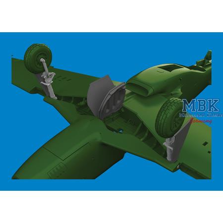 North-Am. P-51D Mustang undercarriage legs PRINT