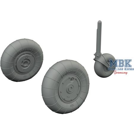 Messerschmitt Bf-109G-10 wheels 1/72