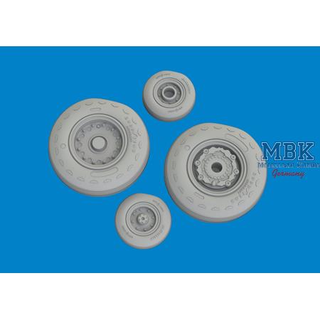 Grumman E-2C Hawkeye wheels 1/72