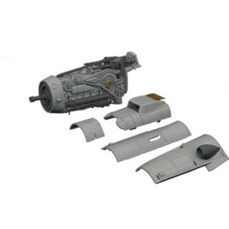 Messerschmitt Bf-109K-4 engine PRINT 1/72
