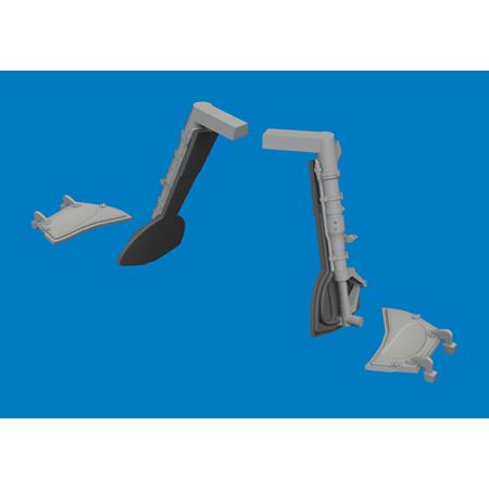 Bf 109K-4 undercarriage legs PRINT 1/72