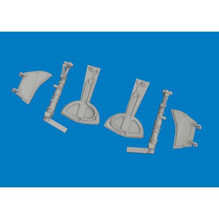 Bf 109K-4 undercarriage legs PRINT 1/72