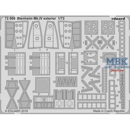 Blenheim Mk. IV exterior 1/72