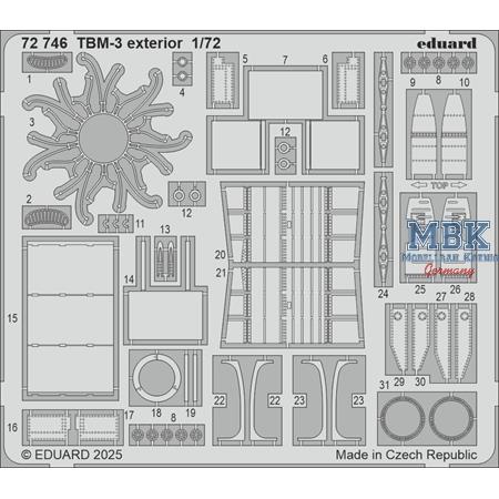 Grumman TBM-3 Avenger exterior 1/72