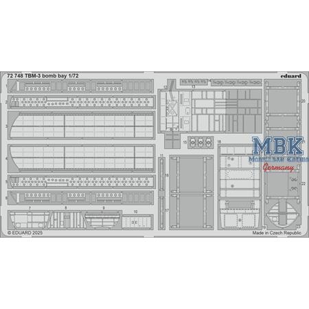 Grumman TBM-3 Avenger bomb bay 1/72
