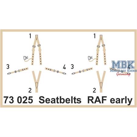 Seatbelts RAF early SUPER FABRIC
