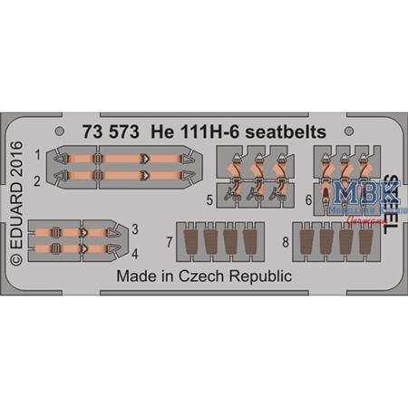 He 111H-6 seatbelts  1/72