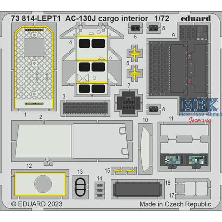 Lockheed AC-130J Hercules cargo interior 1/72