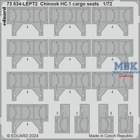 Boeing Chinook HC.1 cargo seats 1/72