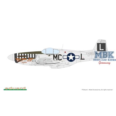 North-American P-51B Mustang with dorsal fin