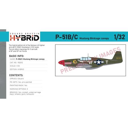 North American P-51B/C Birdcage Canop Royal Hybrid