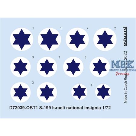 Avia S-199 Israeli national insignia 1/72