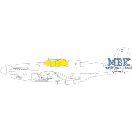 P-51B/C framed canopy TFace 1/48 Masking Tape