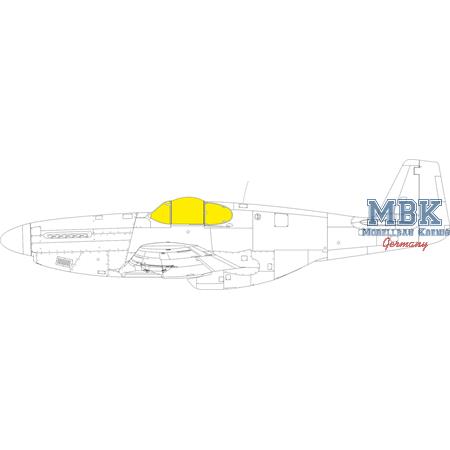 P-51B/C Malcolm hood canopy TFace 1/48 Maskg. Tape