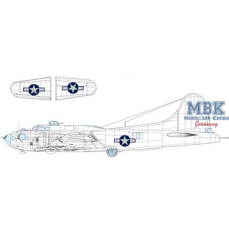 B-17F US national insignia blue outl. Masking Tape