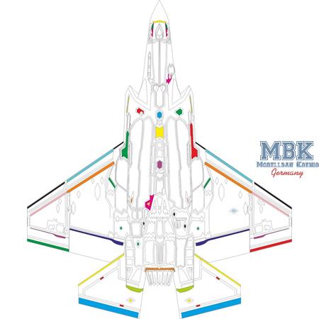 Lockheed-Martin F-35C Lightning RAM panels Masking