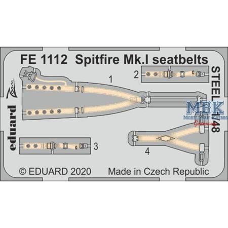 Supermarine Spitfire Mk.I seatbelts STEEL 1/48