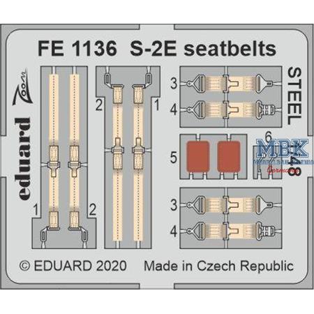 Grumman S-2E / S2G Tracker seatbelts STEEL 1/48