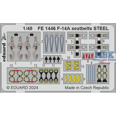 F-14A seatbelts STEEL 1/48 ZOOM