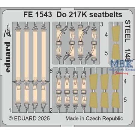 Dornier Do-217K-1 seatbelts STEEL 1/48