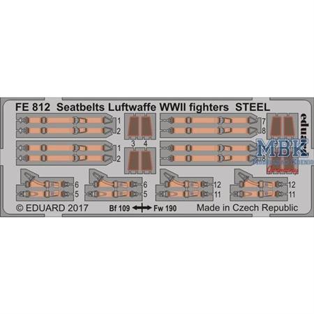 Seatbelts Luftwaffe WWII Fighters  STEEL  1/48