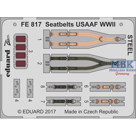 Seatbelts USAAF WWII STEEL  1/48