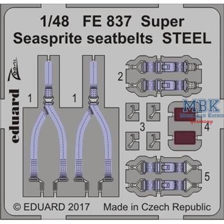 Super Seasprite seatbelts STEEL  1/48