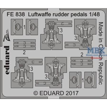 Luftwaffe rudder pedals  1/48