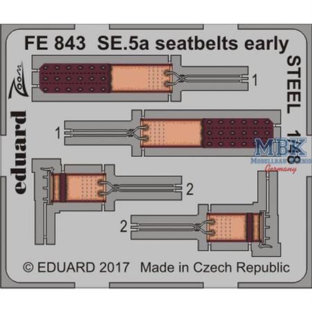 SE.5a  seatbelts early STEEL  1/48