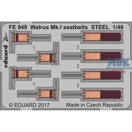 Walrus Mk.I seatbelts STEEL 1/48