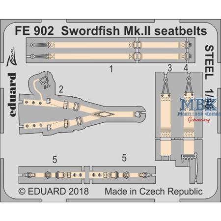 Swordfish Mk. II seatbelts STEEL 1/48